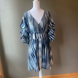 Bar III Ruffled Sleeve Dress